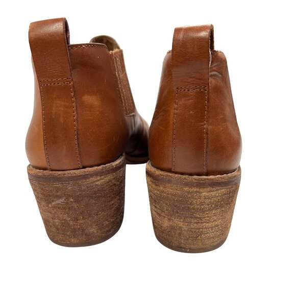 Madewell Brown Leather Western-Style Ankle Boots  Size 8.5 - Picture 6 of 6
